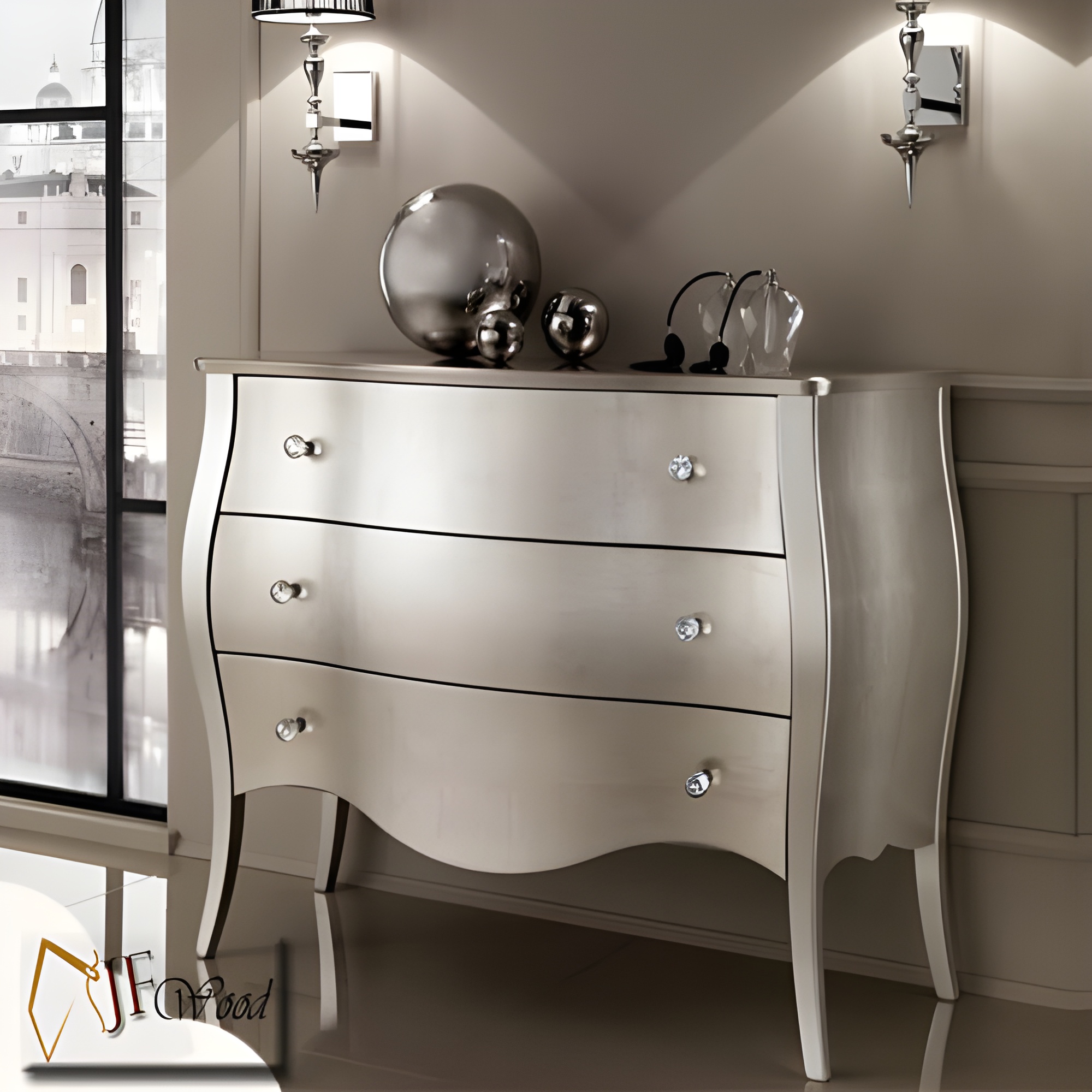 Humeyra Leafy Classic Luxury Sideboard